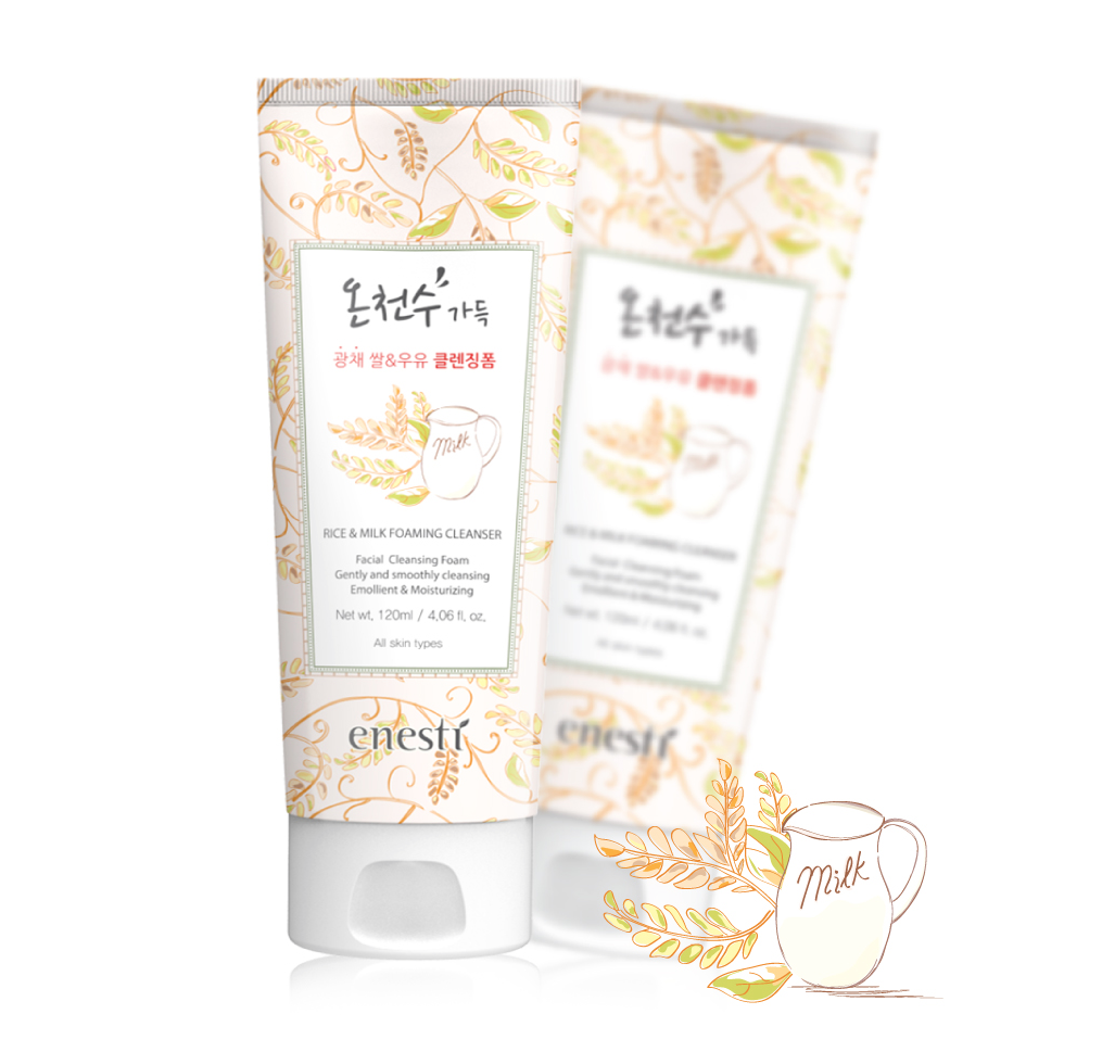 Enesti Rice & Milk Foaming Cleanser